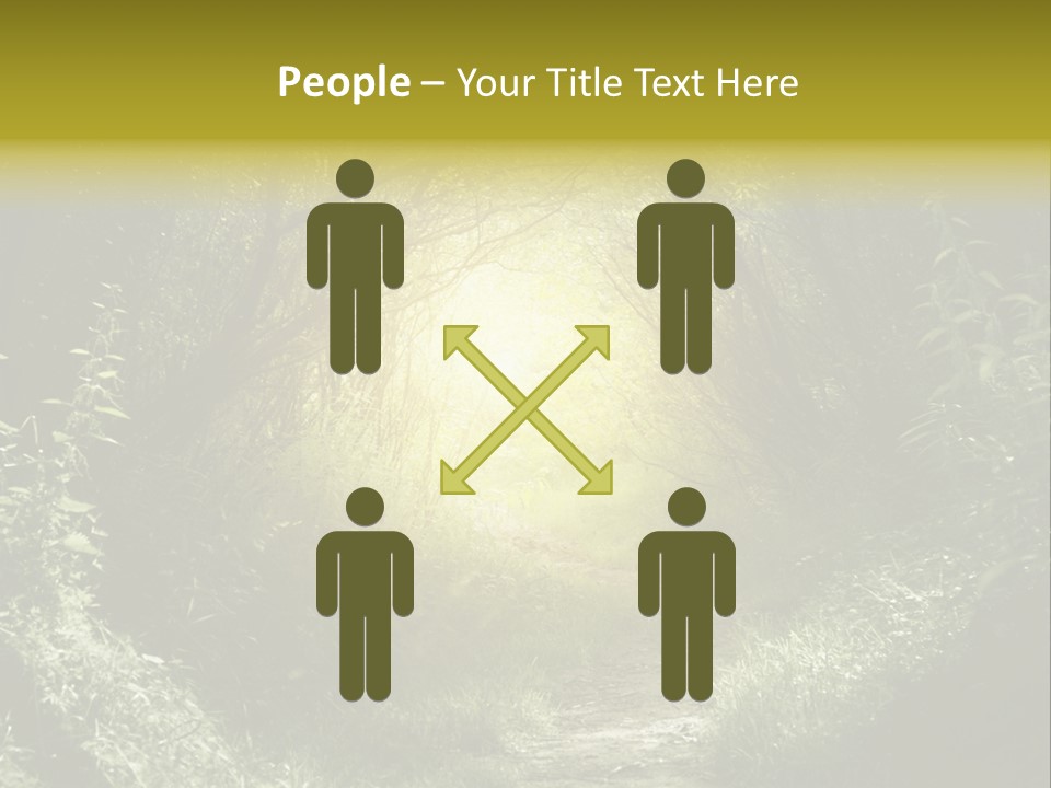 Nightmare Green Flower PowerPoint Template