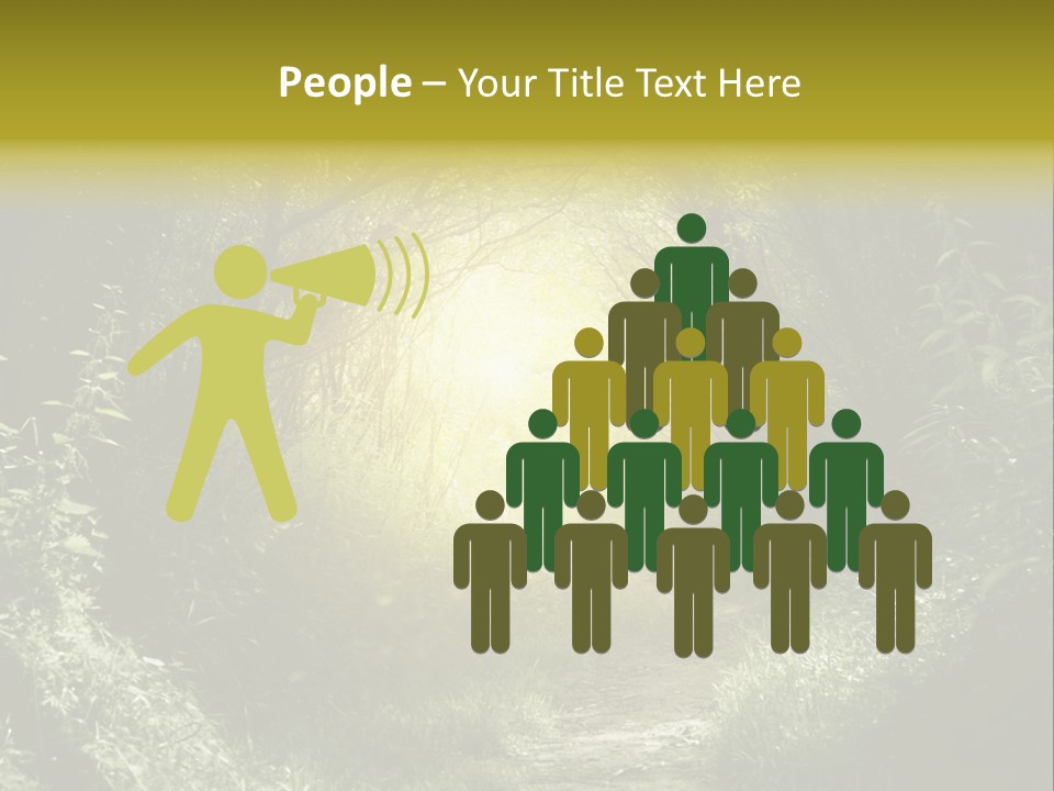 Nightmare Green Flower PowerPoint Template