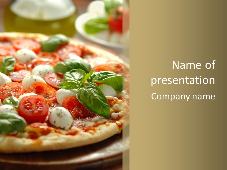 Italian Basil Cuisine PowerPoint Template