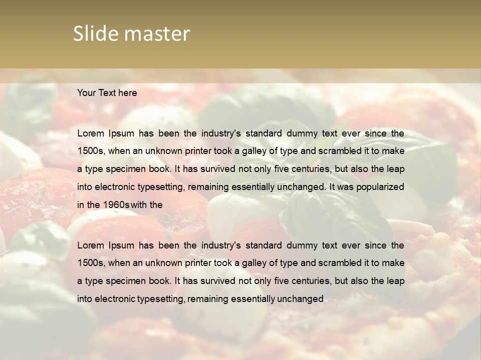 Italian Basil Cuisine PowerPoint Template