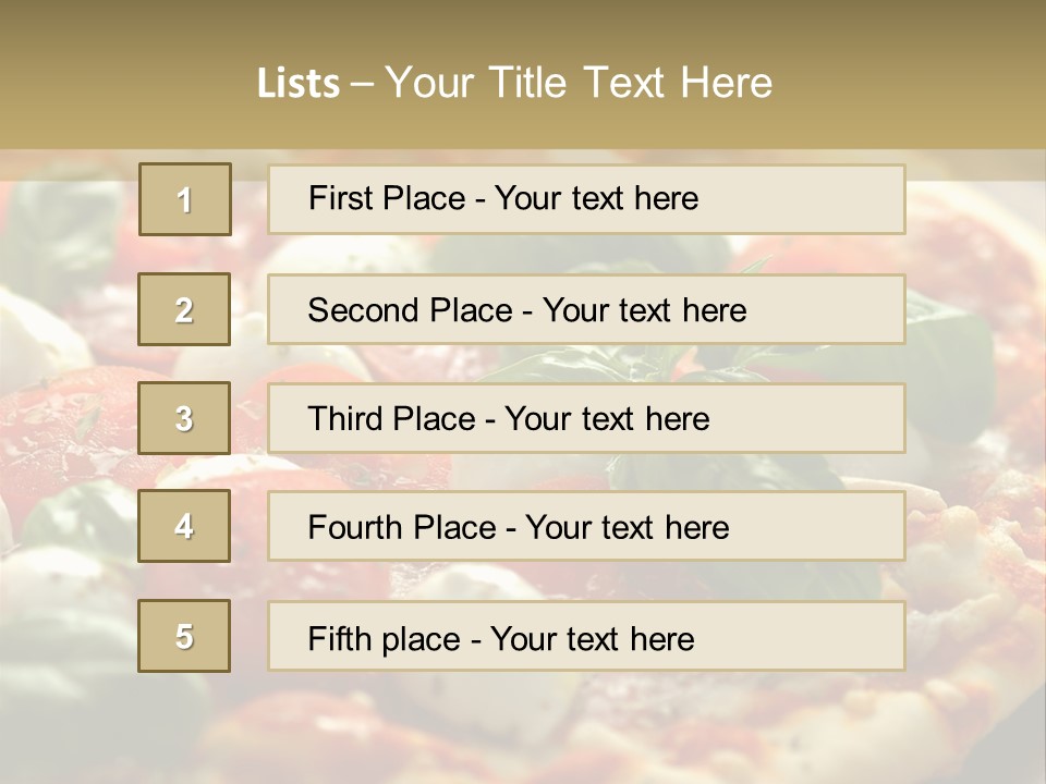 Italian Basil Cuisine PowerPoint Template