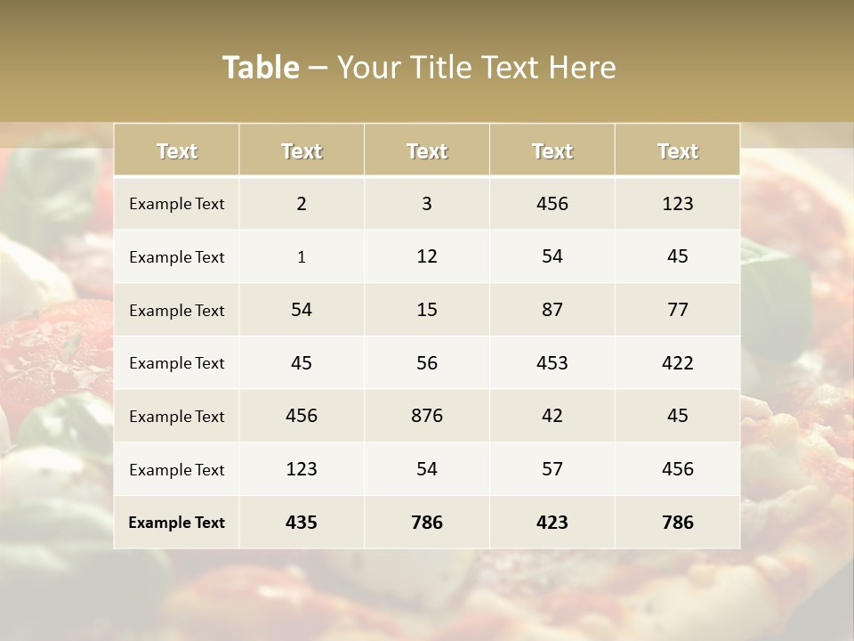 Italian Basil Cuisine PowerPoint Template