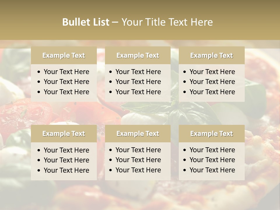 Italian Basil Cuisine PowerPoint Template