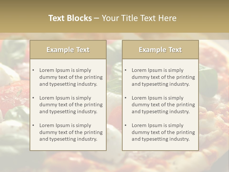 Italian Basil Cuisine PowerPoint Template