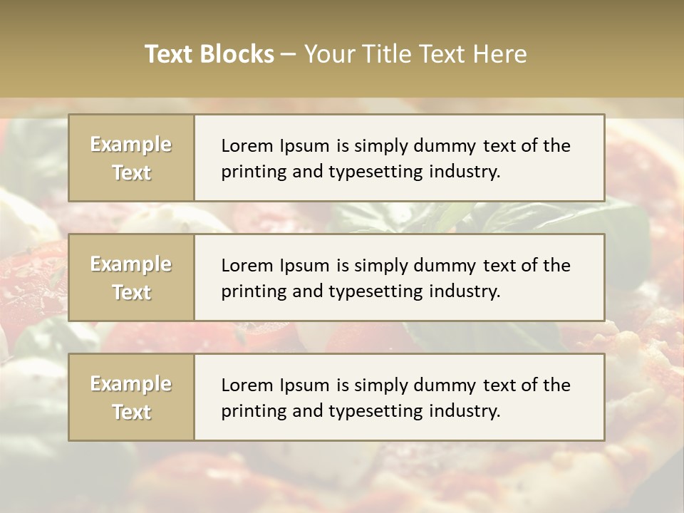 Italian Basil Cuisine PowerPoint Template