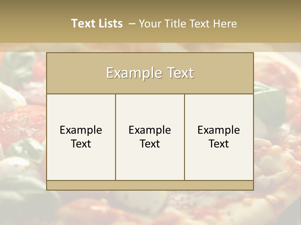 Italian Basil Cuisine PowerPoint Template