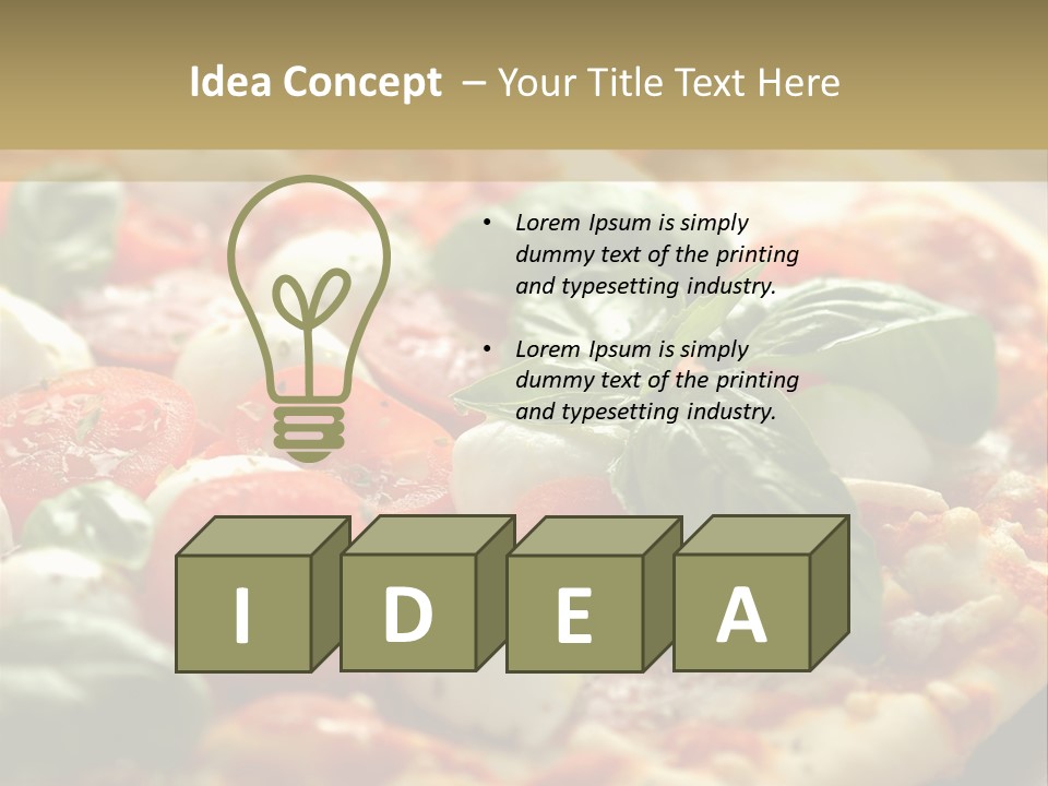 Italian Basil Cuisine PowerPoint Template