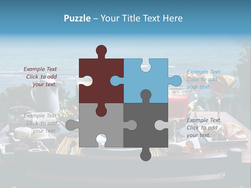 Drink Sea Food PowerPoint Template