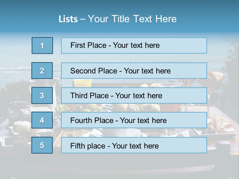 Drink Sea Food PowerPoint Template