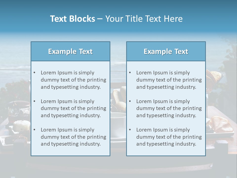 Drink Sea Food PowerPoint Template