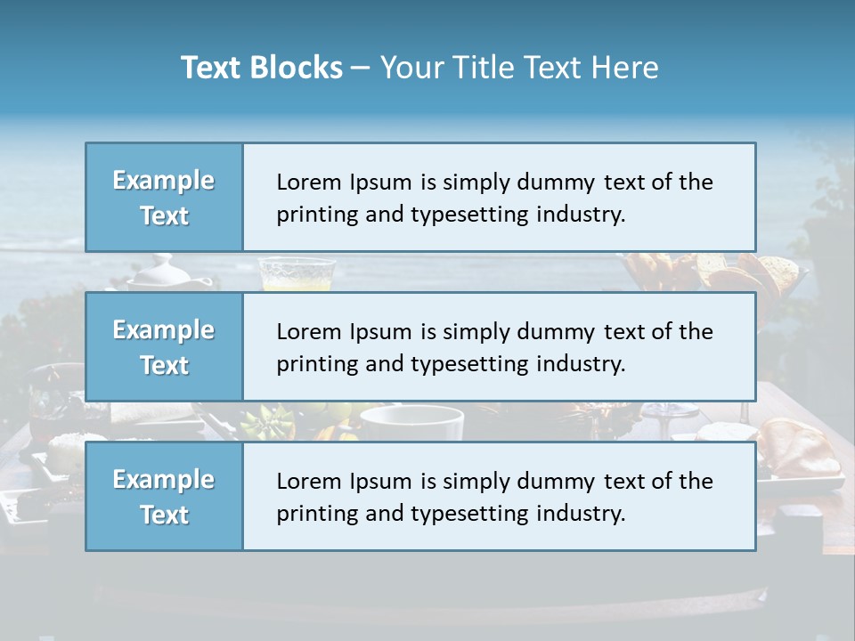 Drink Sea Food PowerPoint Template