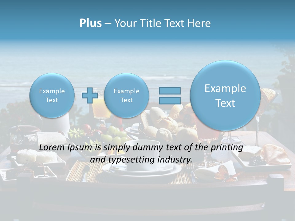 Drink Sea Food PowerPoint Template