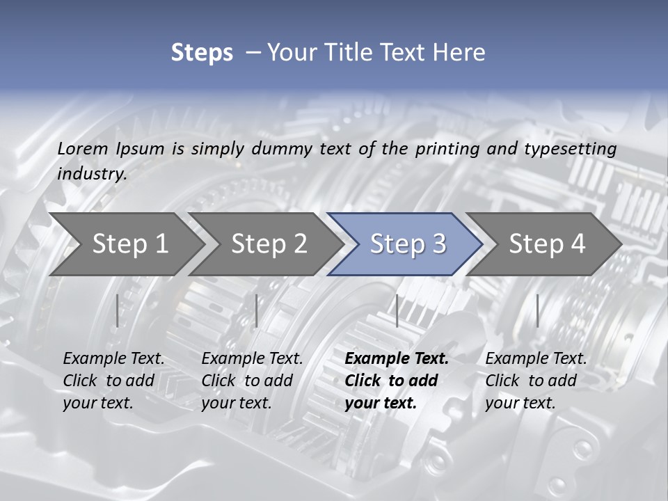 Manual Transmission Movement PowerPoint Template