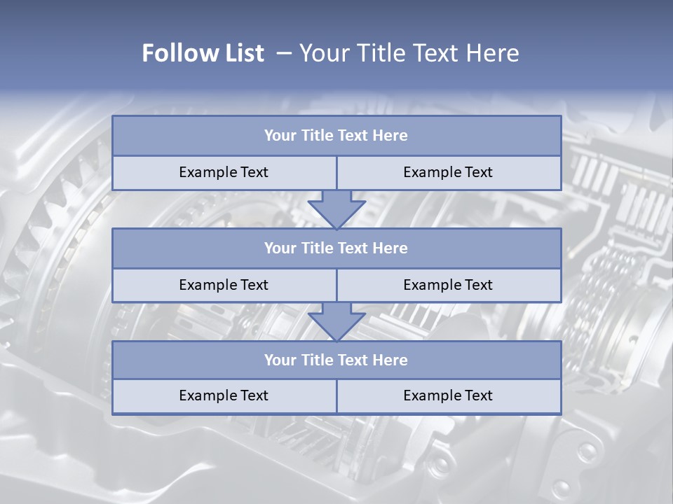 Manual Transmission Movement PowerPoint Template