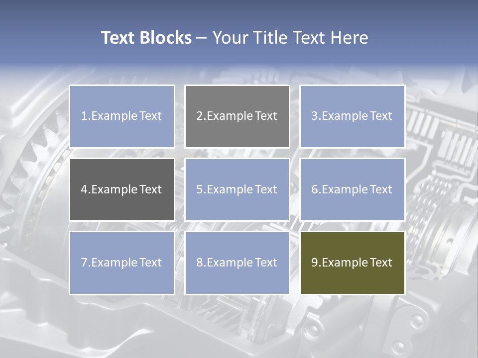 Manual Transmission Movement PowerPoint Template