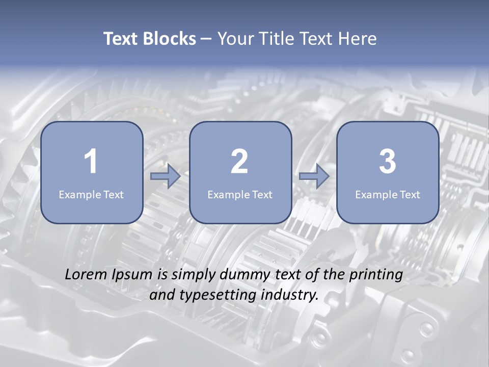 Manual Transmission Movement PowerPoint Template