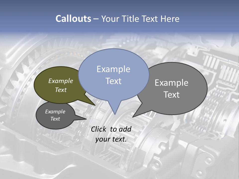 Manual Transmission Movement PowerPoint Template