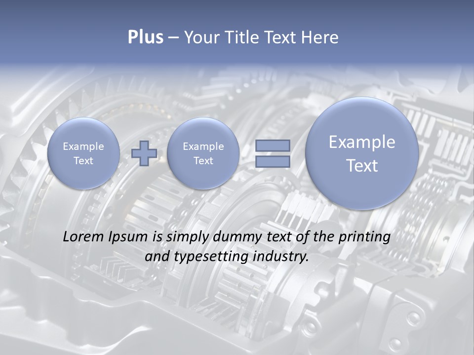 Manual Transmission Movement PowerPoint Template