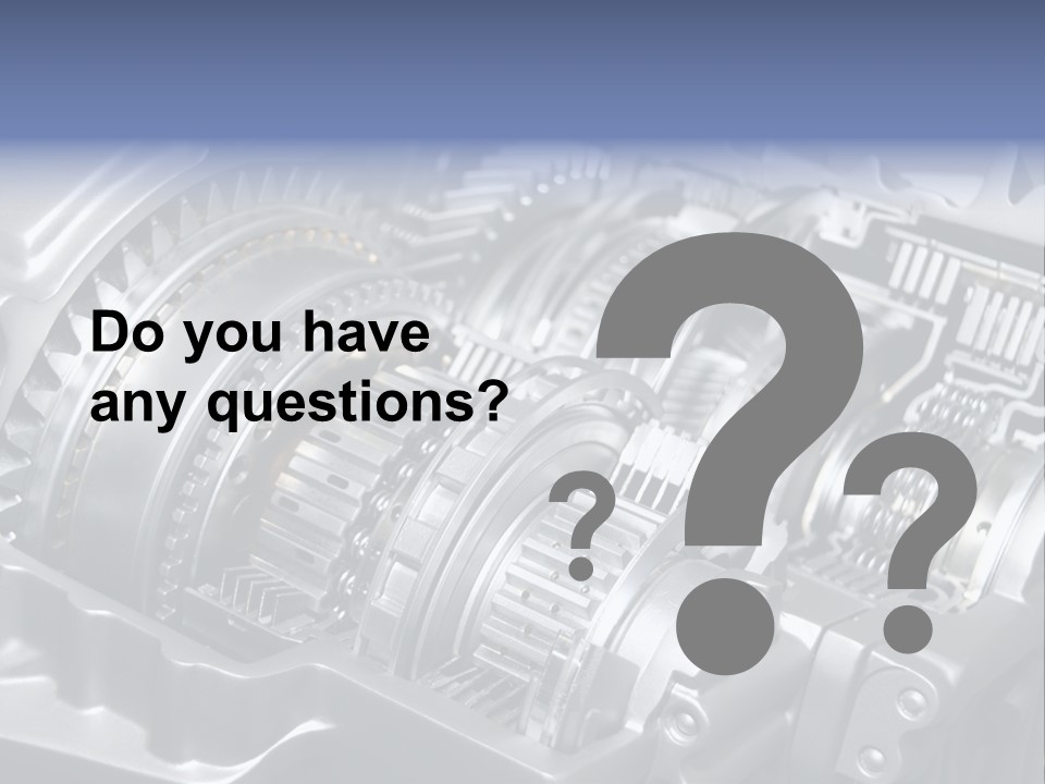 Manual Transmission Movement PowerPoint Template