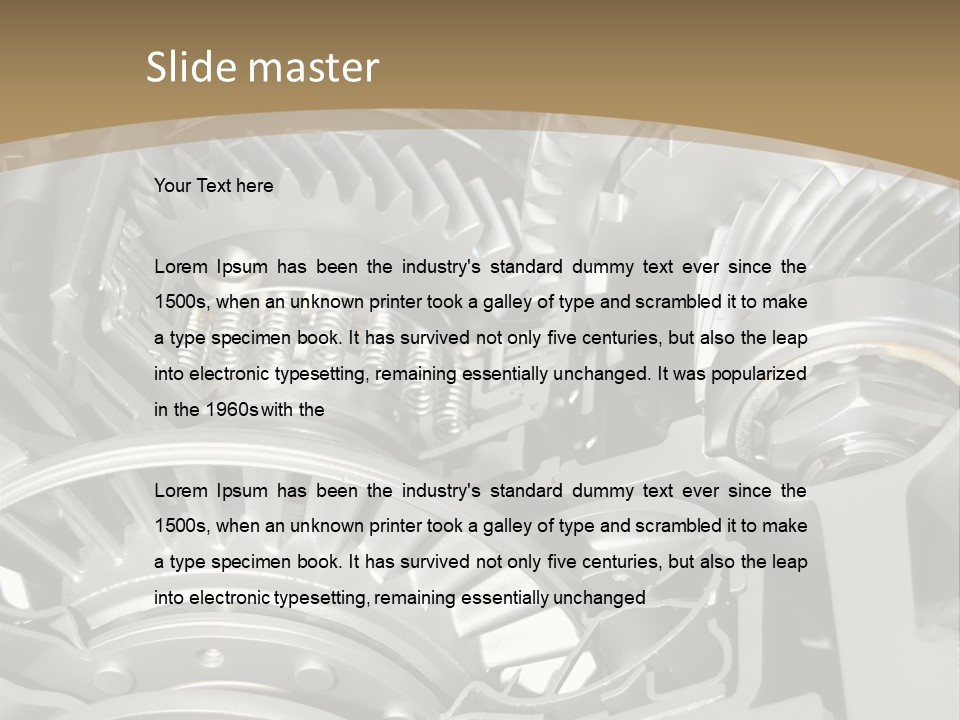 Complicated Material Box PowerPoint Template