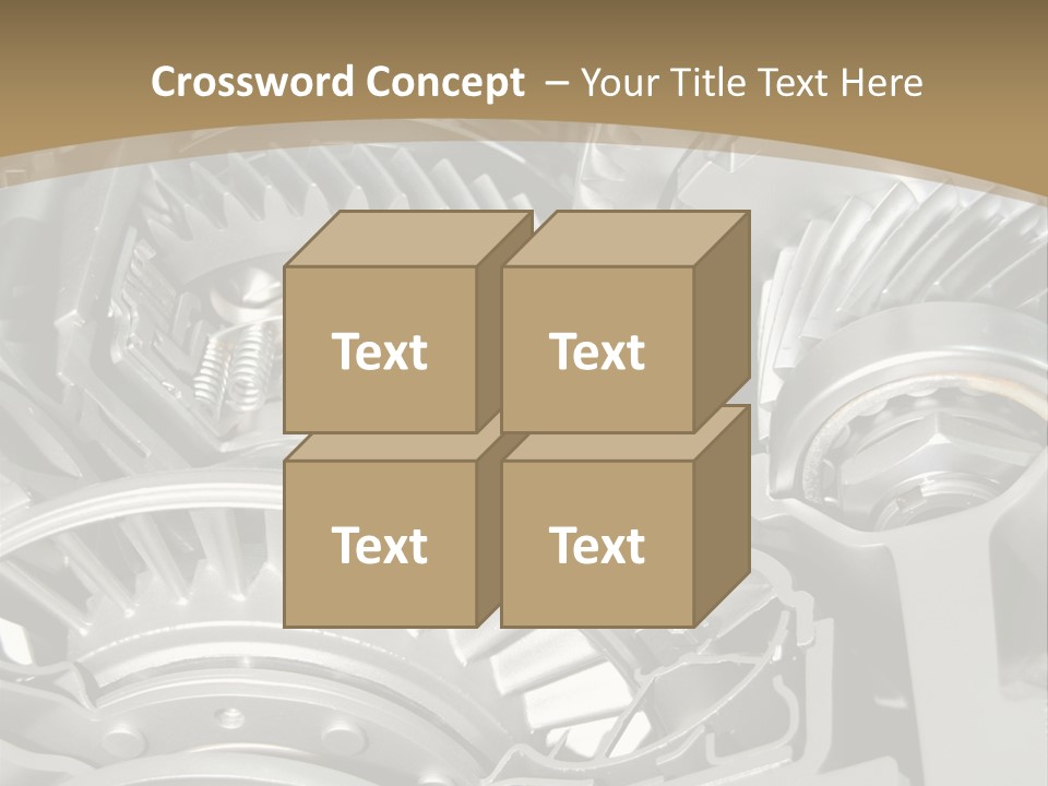 Complicated Material Box PowerPoint Template
