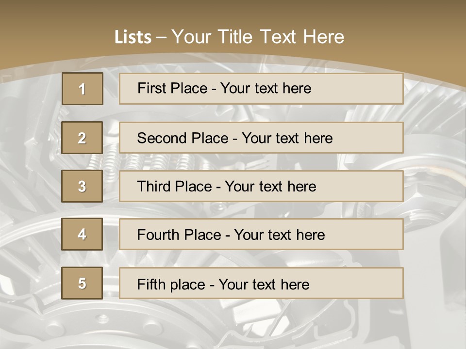 Complicated Material Box PowerPoint Template