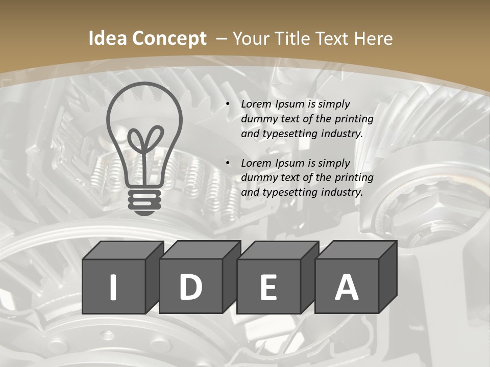 Complicated Material Box PowerPoint Template