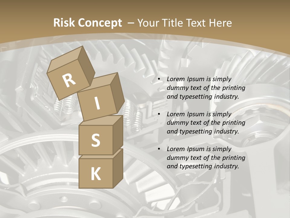 Complicated Material Box PowerPoint Template