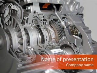 Car Close Up Shiny PowerPoint Template