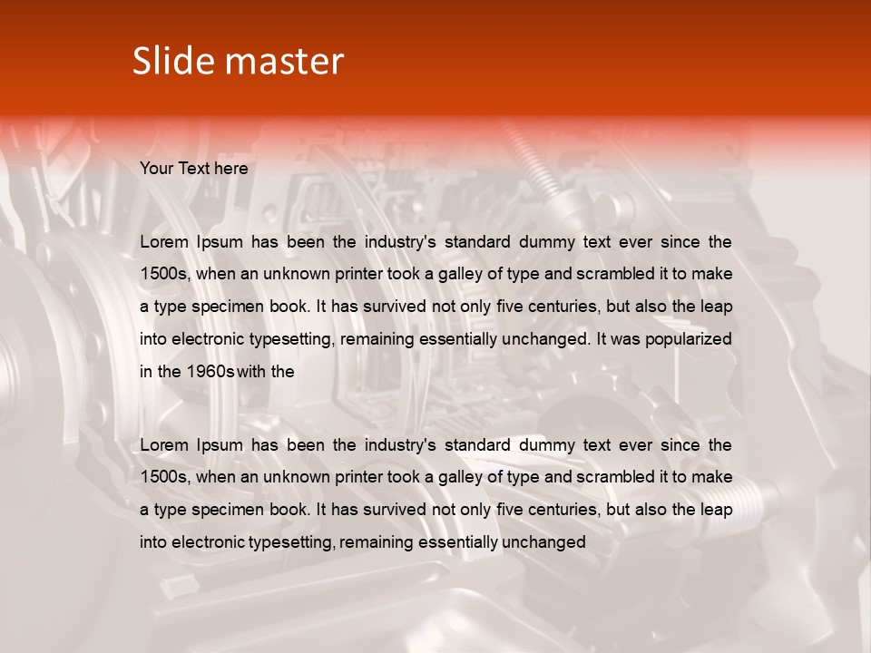 Car Close Up Shiny PowerPoint Template