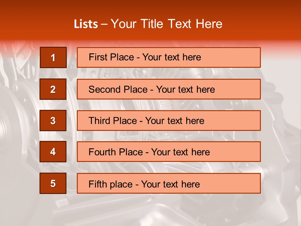 Car Close Up Shiny PowerPoint Template