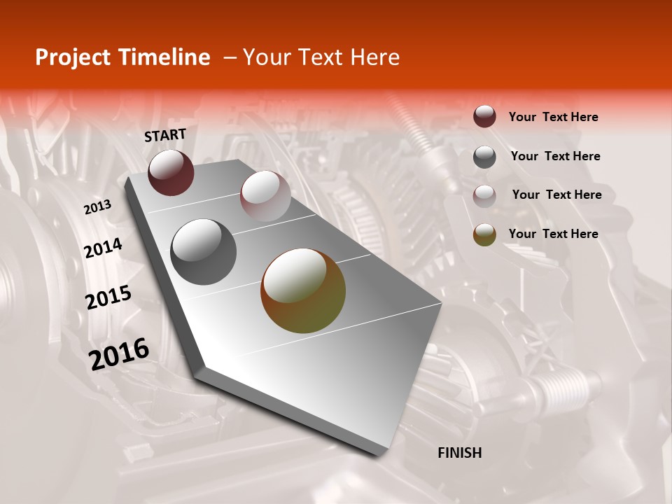 Car Close Up Shiny PowerPoint Template