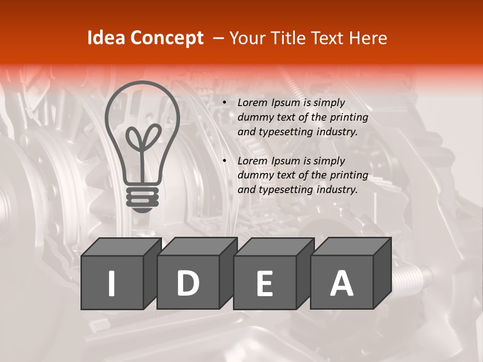 Car Close Up Shiny PowerPoint Template