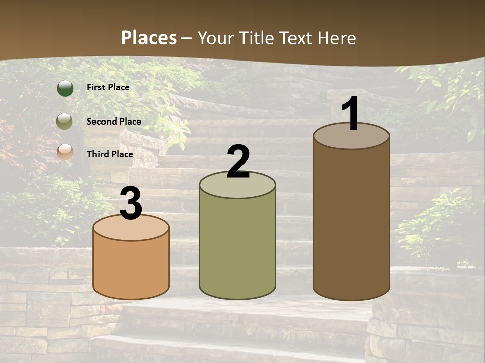 Front Stairway Outdoor PowerPoint Template