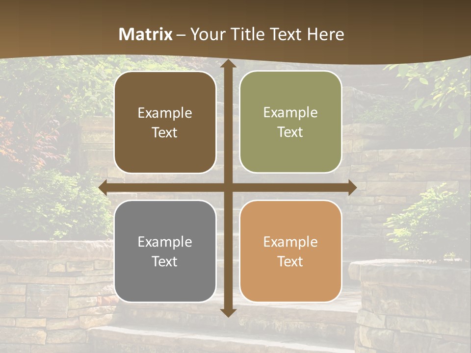 Front Stairway Outdoor PowerPoint Template