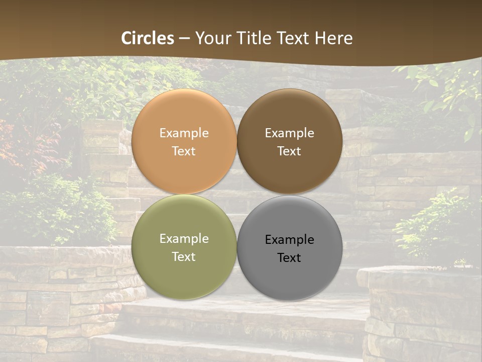 Front Stairway Outdoor PowerPoint Template