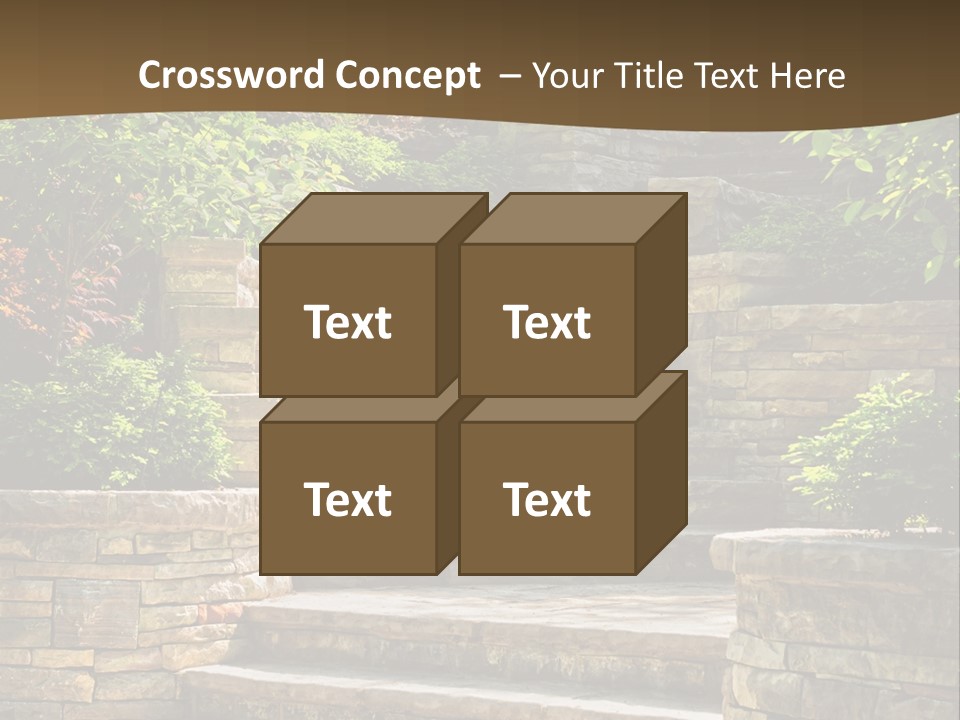Front Stairway Outdoor PowerPoint Template