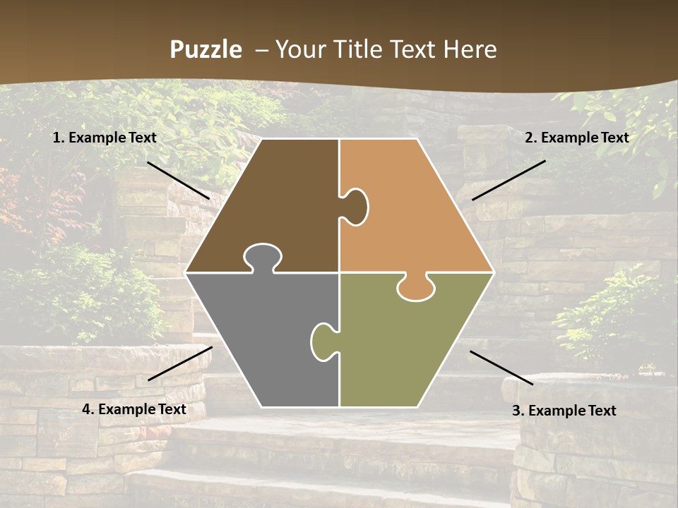 Front Stairway Outdoor PowerPoint Template