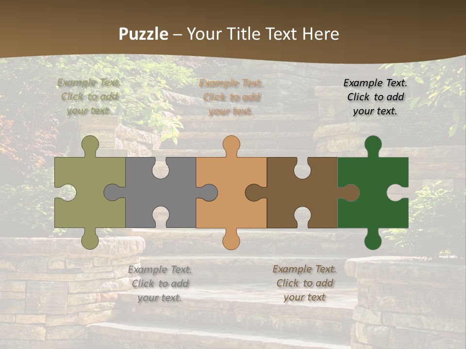 Front Stairway Outdoor PowerPoint Template