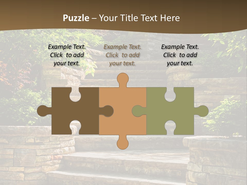 Front Stairway Outdoor PowerPoint Template