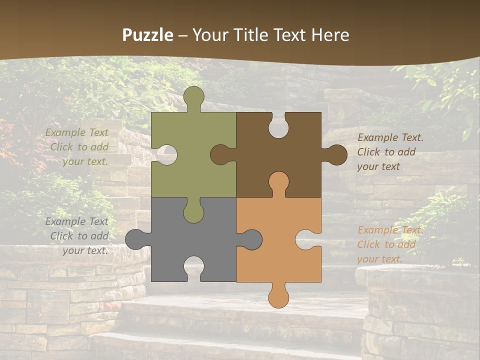 Front Stairway Outdoor PowerPoint Template