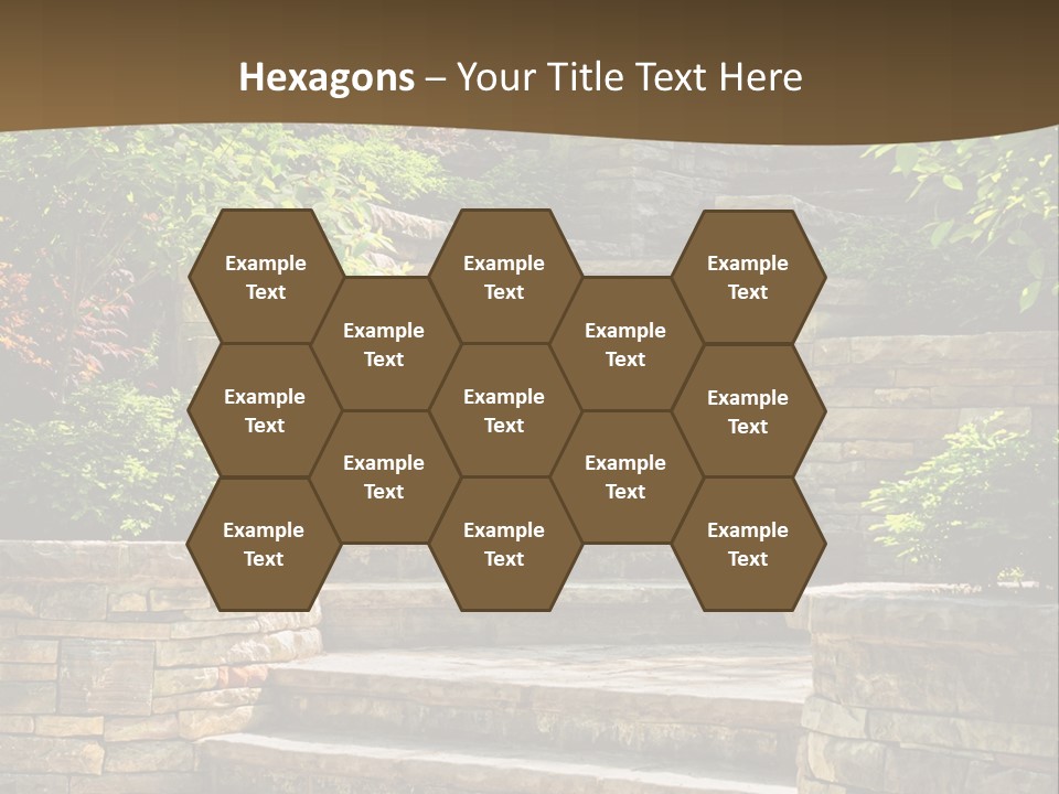 Front Stairway Outdoor PowerPoint Template