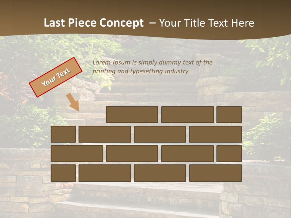 Front Stairway Outdoor PowerPoint Template