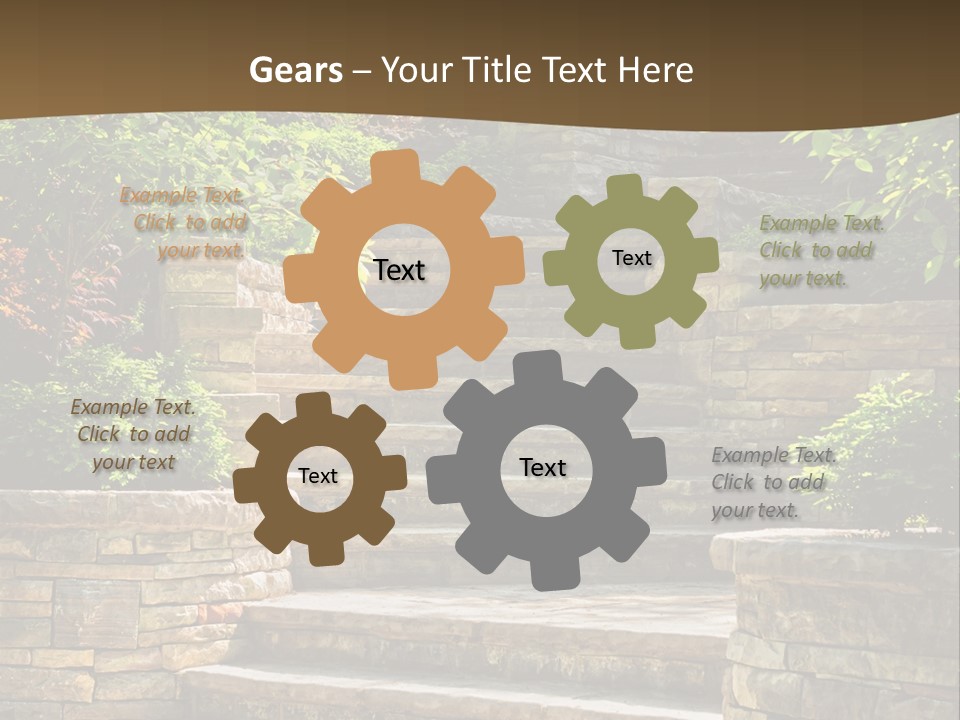 Front Stairway Outdoor PowerPoint Template