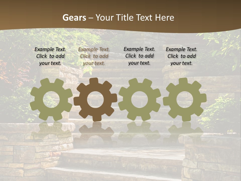 Front Stairway Outdoor PowerPoint Template