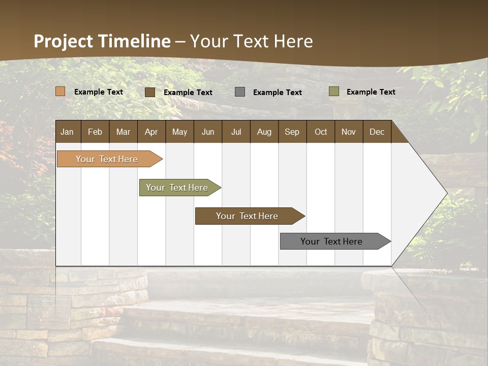 Front Stairway Outdoor PowerPoint Template