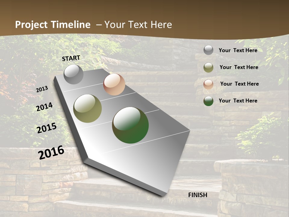 Front Stairway Outdoor PowerPoint Template