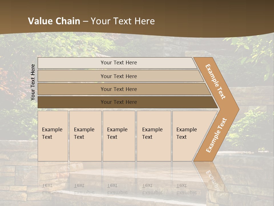 Front Stairway Outdoor PowerPoint Template