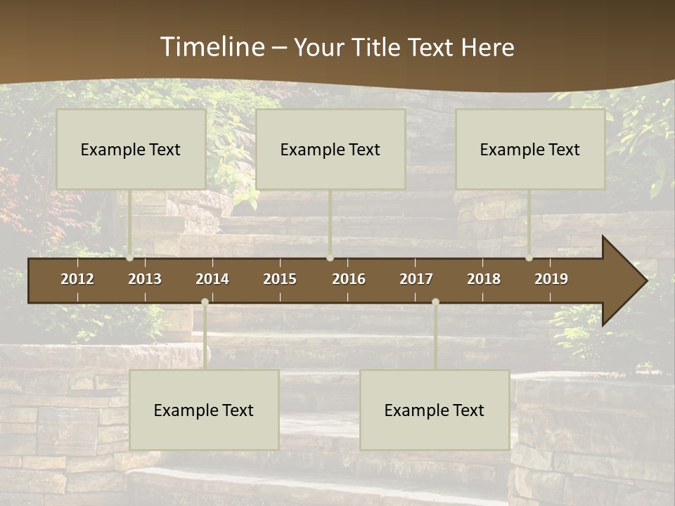 Front Stairway Outdoor PowerPoint Template