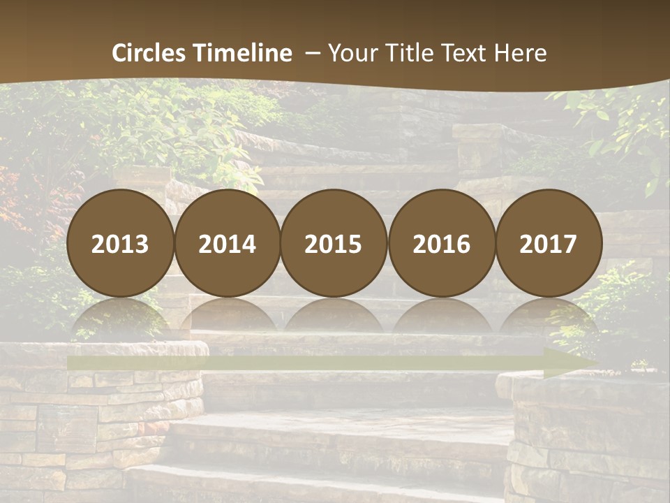 Front Stairway Outdoor PowerPoint Template